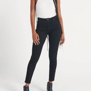 Rolla's west coast super skinny jeans washed black